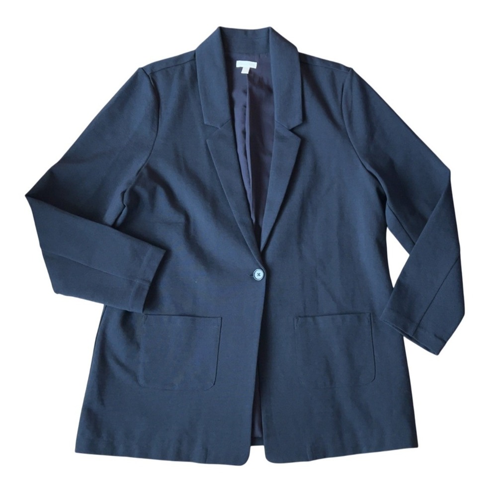 Garnet Hill Relaxed Blazer Grey - Excellent Condition - SZ: 14